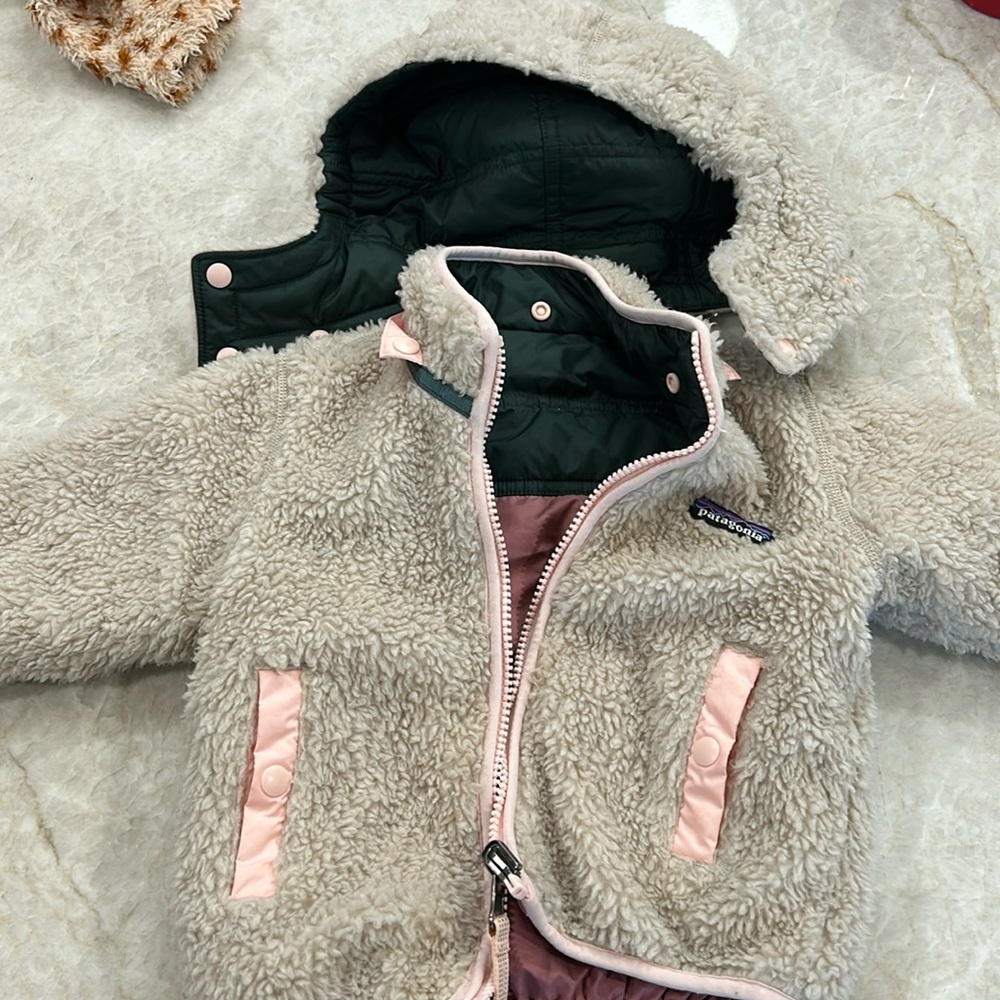 Patagonia reversible jacket with detachable hood